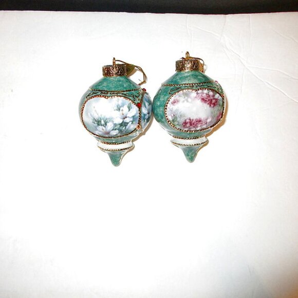 1998 Vtg Lena Liu Precious Jewels Hummingbird Ornaments Porcelain Bradford 2X - Picture 10 of 13
